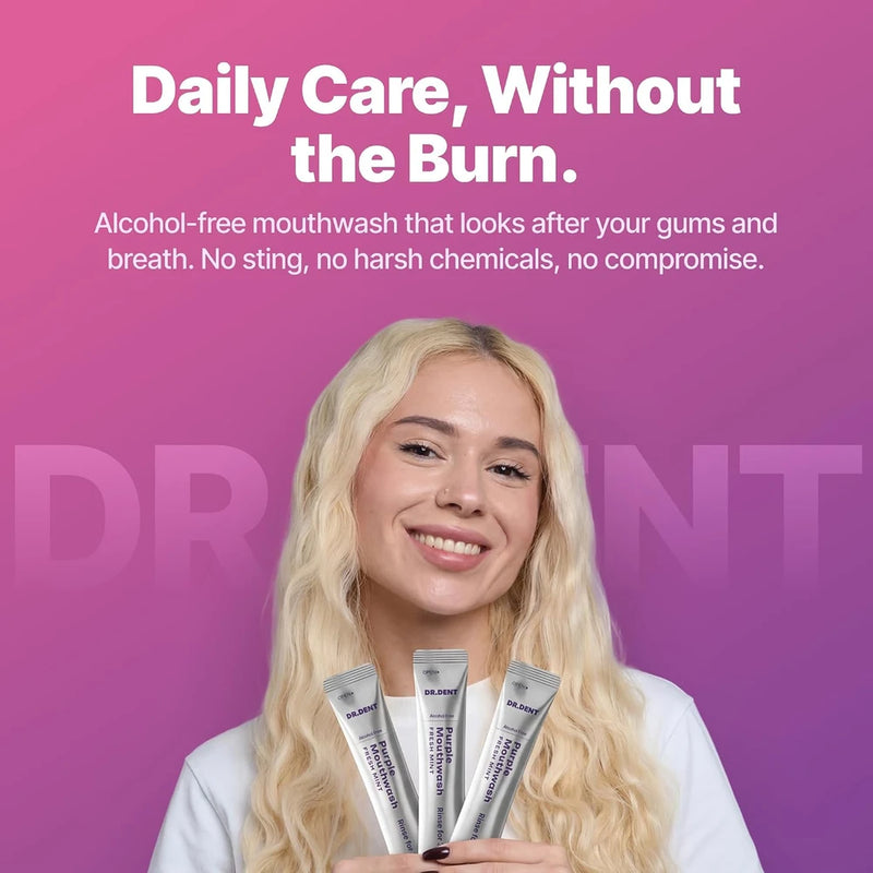 Dr.Dent Purple Color Correcting Mouthwash Sachets