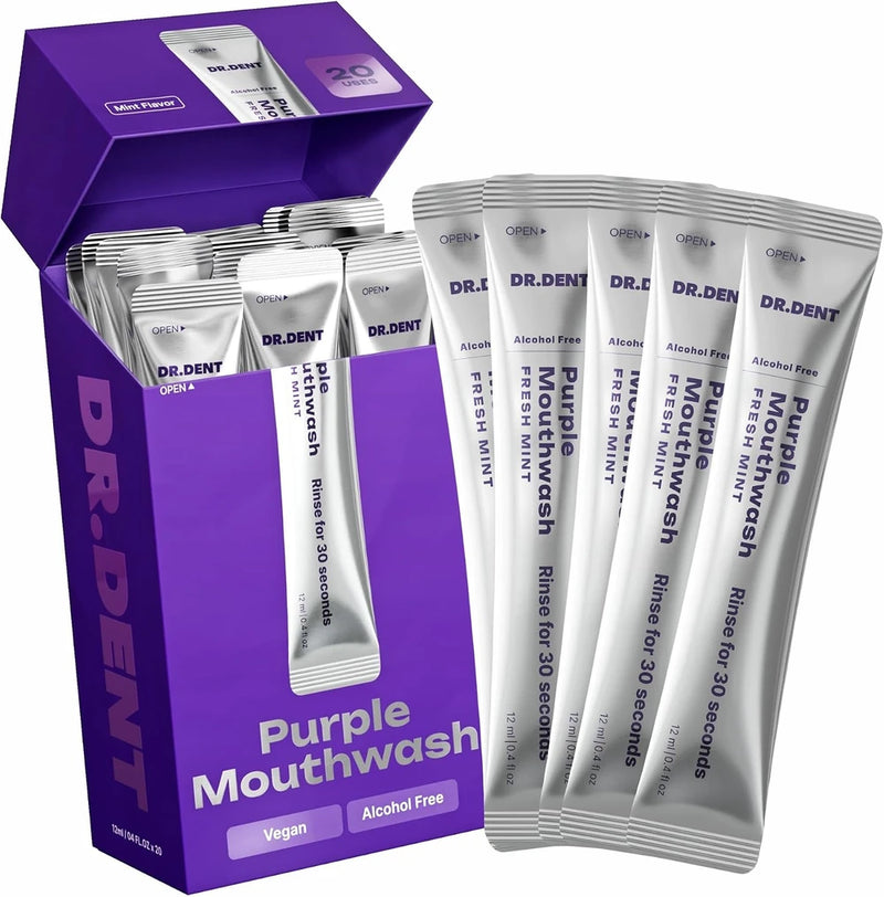 Dr.Dent Purple Color Correcting Mouthwash Sachets